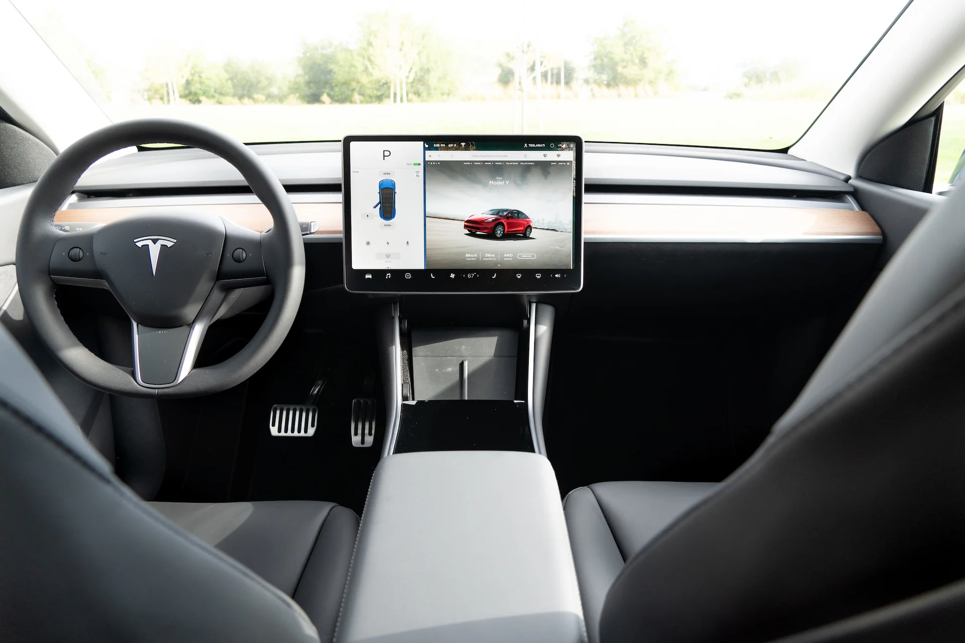Tesla Model 3 Tempered Glass (9H) Anti-Scratch Screen Protector - Image 3