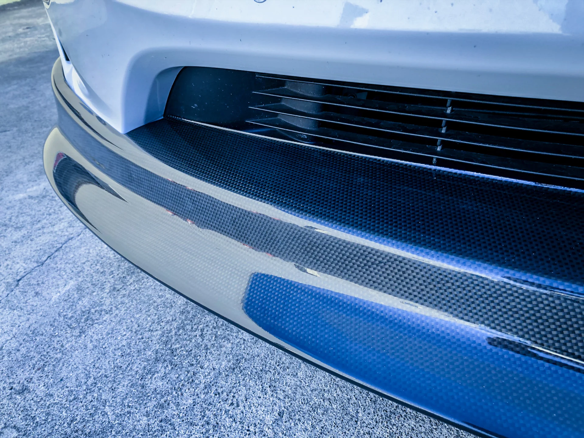 Tesla Model Y Carbon Fiber Front Spoiler - Image 15